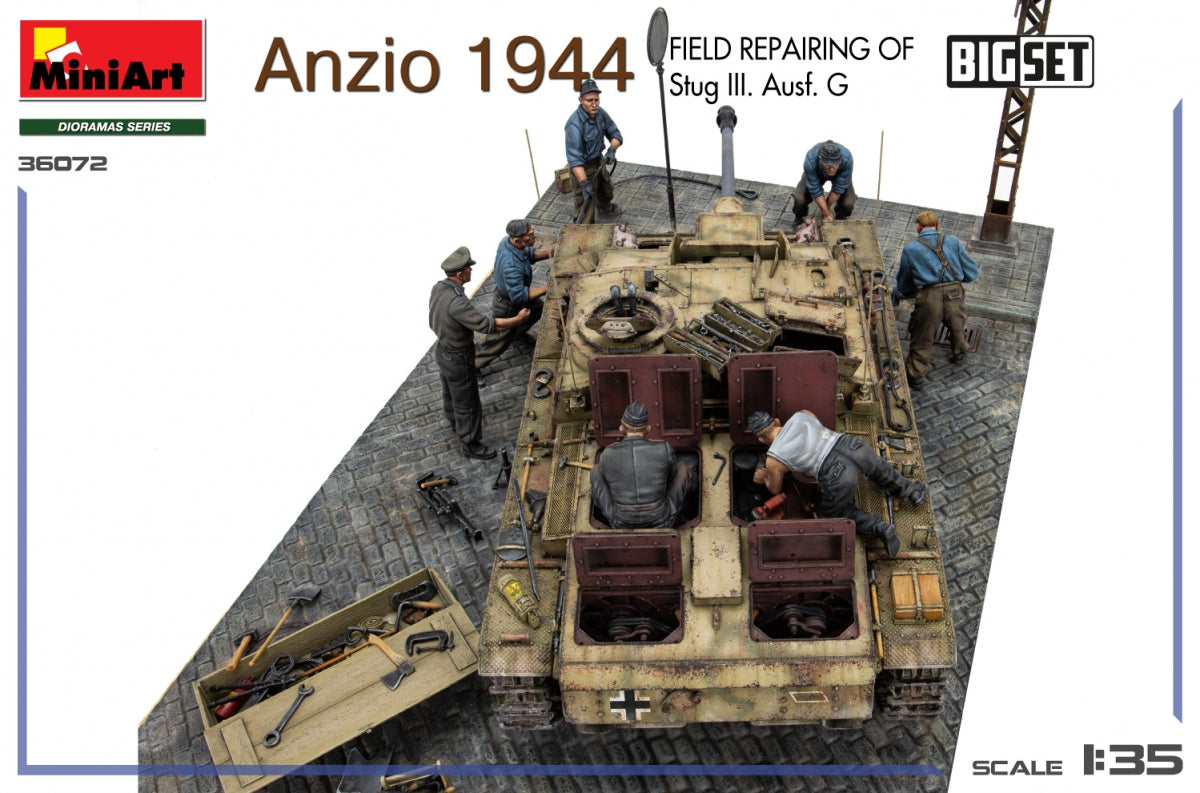 MiniArt 36072 Anzio 1944. Field Repairing of Stug III. Ausf. G. BIG SET 1/35 – imagen 5