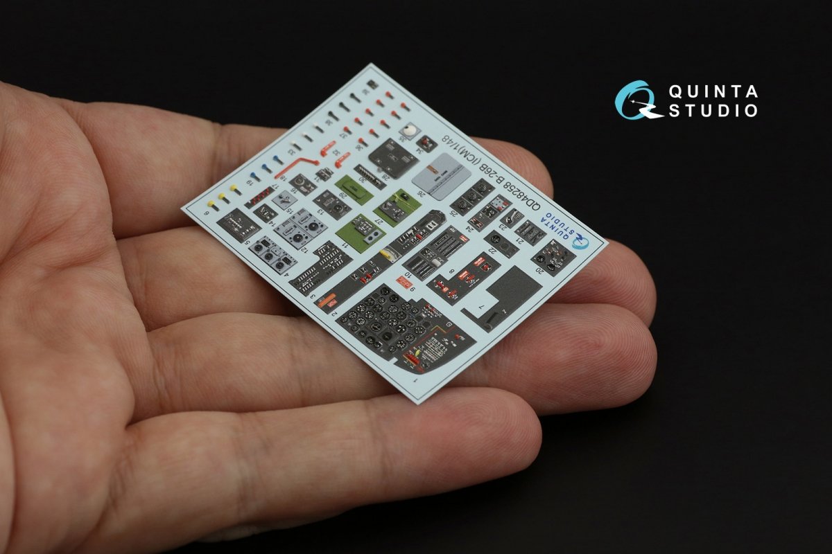 Quinta Studio QD48258 A(B)-26B 3D-Printed &amp;amp; coloured Interior on decal paper (ICM) 1/48 – Bild 5