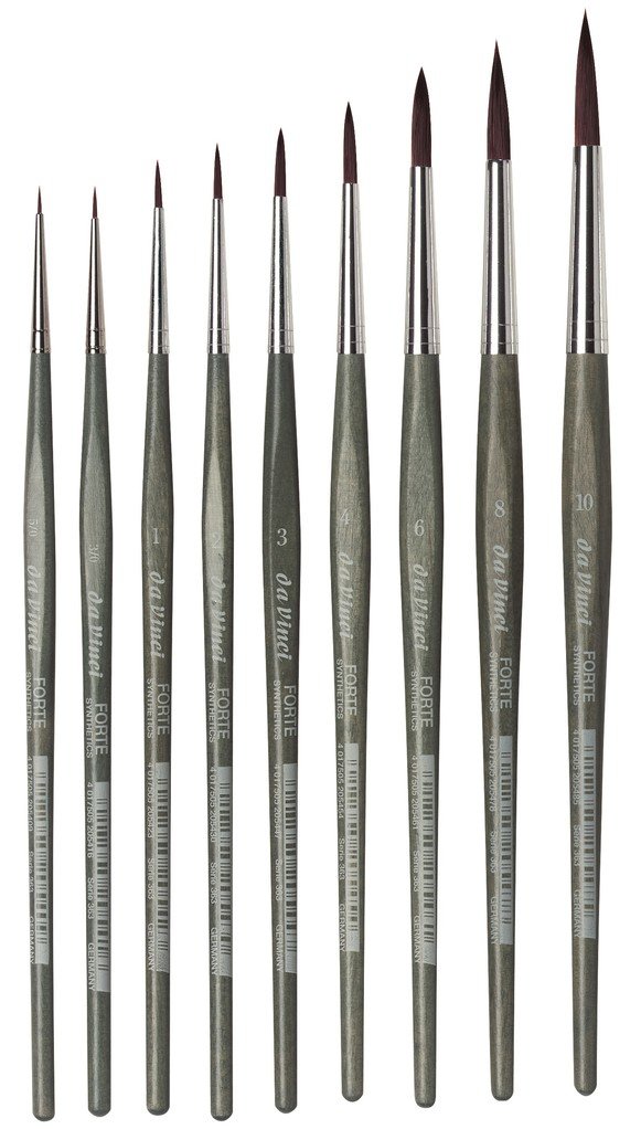 da Vinci 363/1 Pędzel FORTE Synthetics okrągły rozmiar 1 – immagine 2
