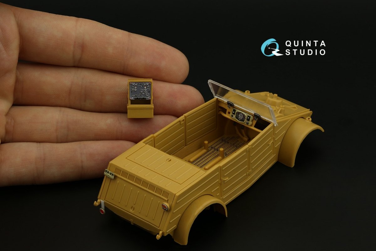 Quinta Studio QD35055 Kubelwagen typ 82 3D-Printed &amp;amp; coloured Interior on decal paper ( Italeri ) 1/35 – Bild 3
