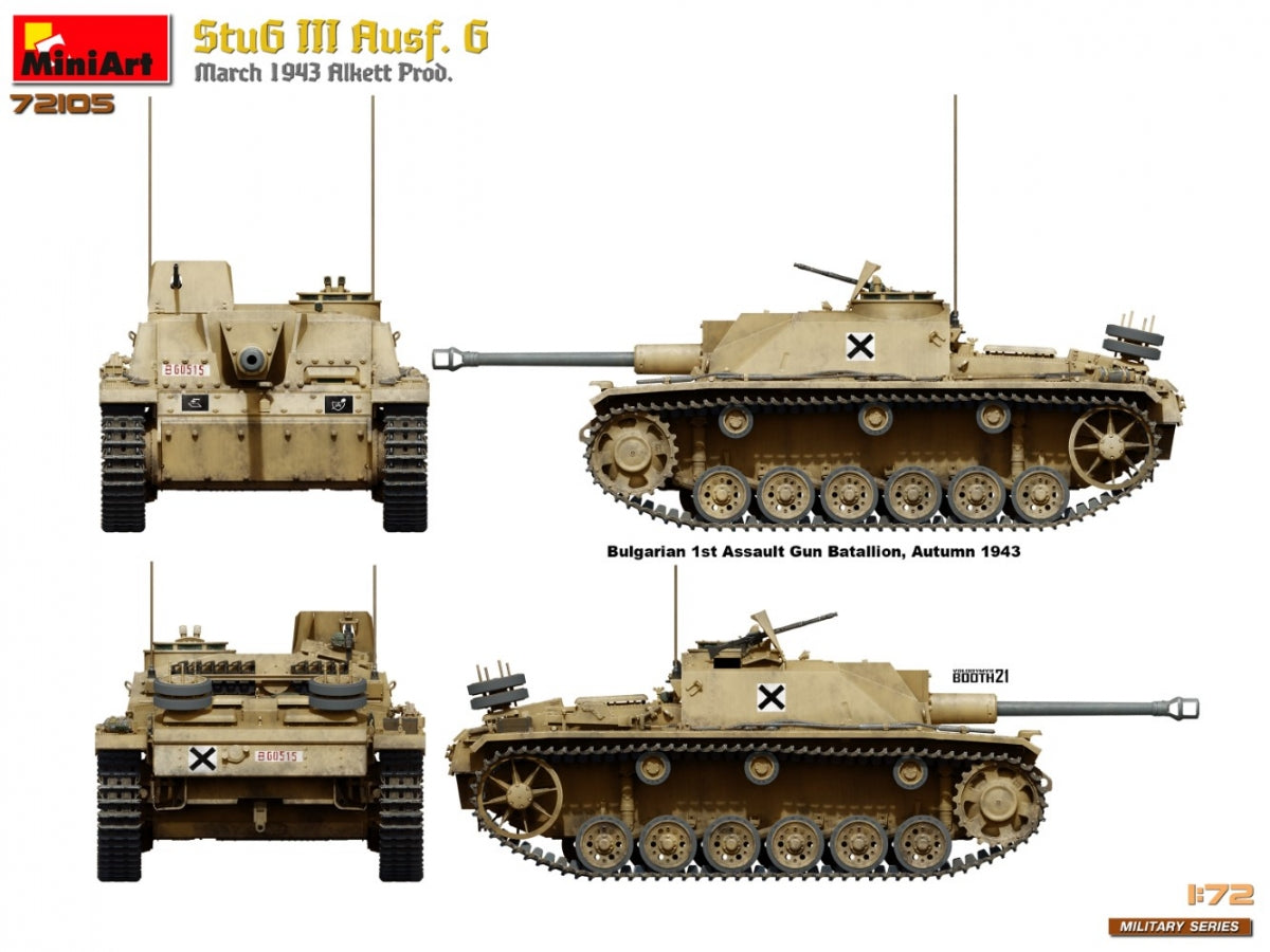 MiniArt 72105 StuG III Ausf. G March 1943 Prod. 1/72 – imagen 17