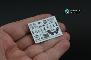 Quinta Studio QD48467 Macchi MC.200 Saetta (Late) 3D-Printed coloured Interior on decal paper (Italeri/Tamiya) 1/48 – imagen 6