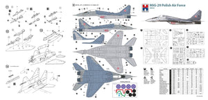 Hobby 2000 48023 MiG-29 Polish Air Force ( ACADEMY + CARTOGRAF + MASK ) 1/48 – immagine 2