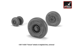 Armory Models AW48326 F-14A/B Tomcat early type wheels w/ weighted tires 1/48 – imagen 2