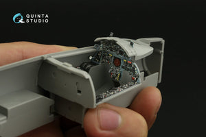 Intérieur imprimé en 3D et coloré sur papier décalcomanie (Italeri) pour F-104G (Quinta Studio QDS-32141) (petite version) 1/32 – image 8