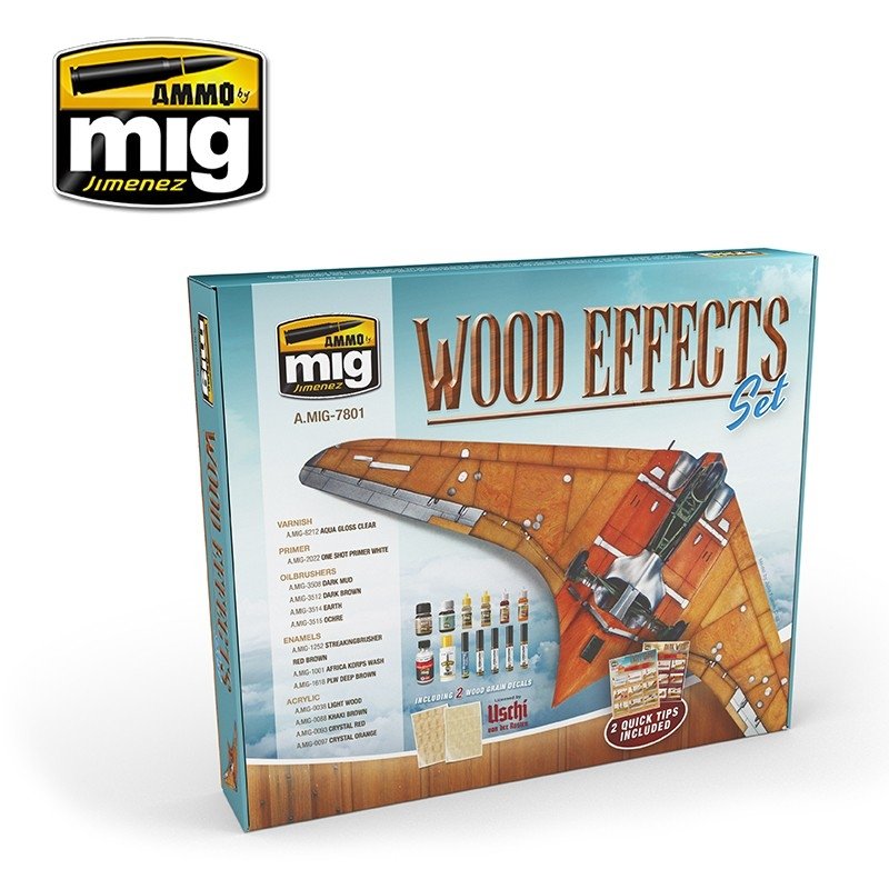 Ensemble d'effets bois AMMO de Mig Jimenez 7801