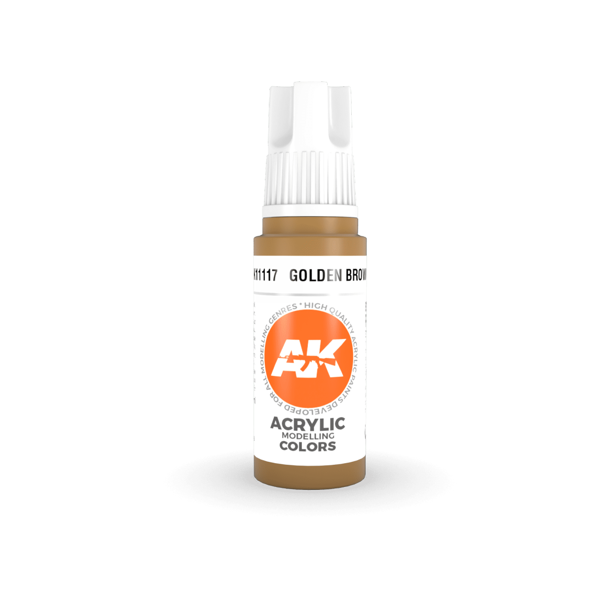 AK Interactive AK11117 GOLDEN BROWN – STANDARD 17ml – zdjęcie 2