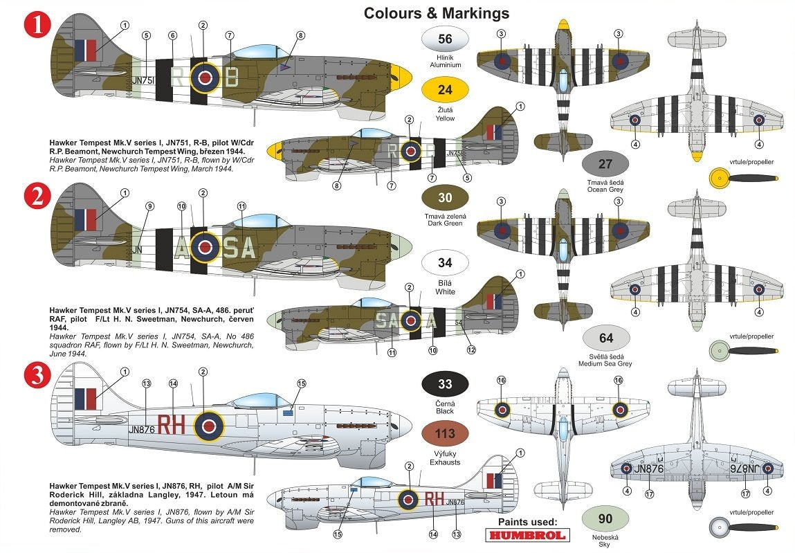 Kovozavody Prostejov KPM0221 Tempest Mk.V „Series 1.“ 1/72 – imagen 2