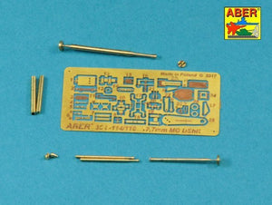 Aber 35L-114 Barrel for Russian 12,7mm heavy machine gun DShK, WWII version (JS-2:; JS-3; JSU-152) 1/35