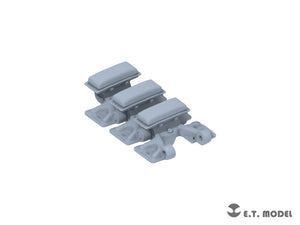 E.T. Model P35-406 WWII German Sd.kfz.251/Sd.kfz.11 Track links &amp;amp; Sprockets Late 3d Printed 1/35 – immagine 4