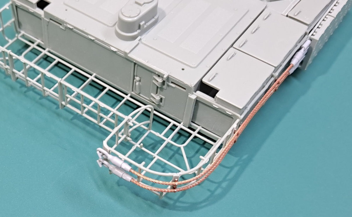 Eureka XXL ER-3575 K2 Black Panther MBT Towing Cables &amp;amp; Holders (Academy) 1/35 – immagine 8
