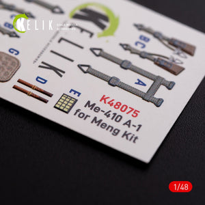 KELIK K48075 Messerschmitt Me-410 A1 interior 3D decals for Meng Model kit 1/48 – imagen 9