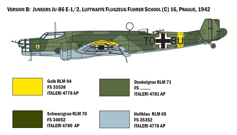 Italeri 1391 JU 86 E1/E2 1/72 – zdjęcie 6