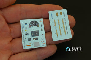 Quinta Studio QD48083 Bf 109F-2/F-4 3D-Printed &amp;amp; coloured Interior on decal paper (for Eduard kit) 1/48 – immagine 2
