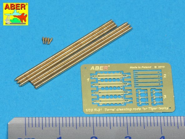 Aber R-32 Barrel cleaning rods for King Tiger 1/35 – immagine 2