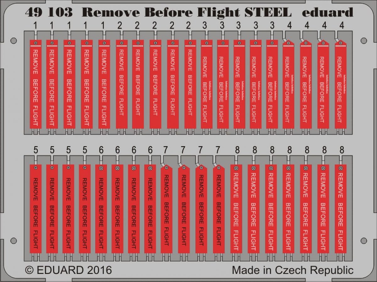Eduard 49103 Remove Before Flight STEEL 1/48