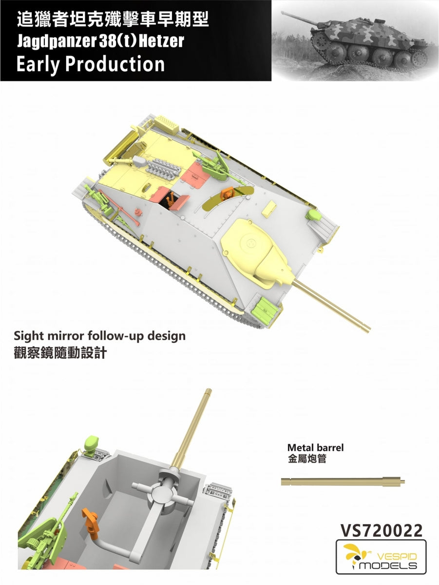 Vespid Models VS720022 Jagdpanzer 38(t) Hetzer Early Production 1/72 – image 5