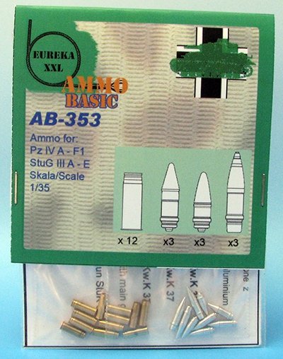 Eureka XXL AB-353 Ammo for : Pz IV A-F1, Stug IIIA-E 1/35
