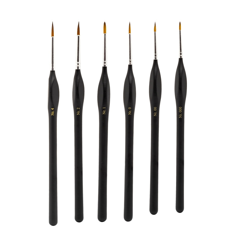 Modelcraft PPB2300-S1 Fine Quality Synthetic Brush Set x6