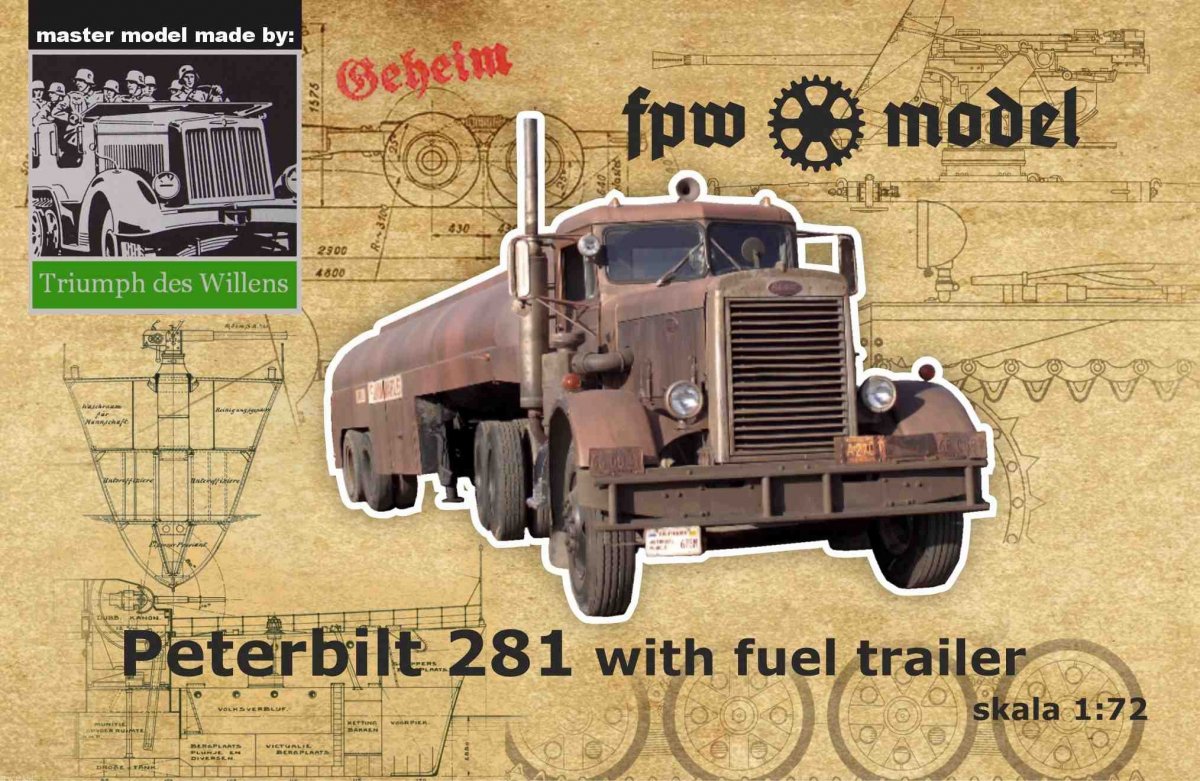 FPW Model TDW009 Triumph des Willens - Peterbilt 281 with fuel (tank) trailer 1/72