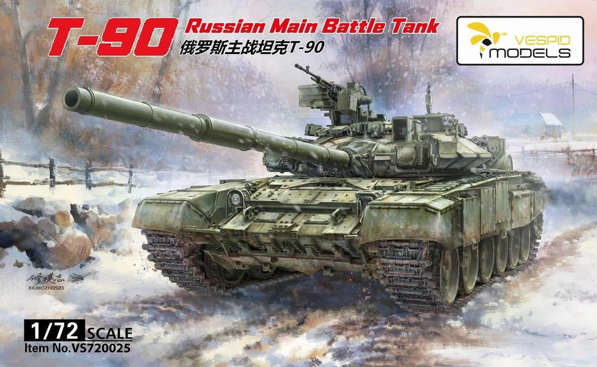Vespid Models VS720025 T-90 Russian Main Battle Tank 1/72