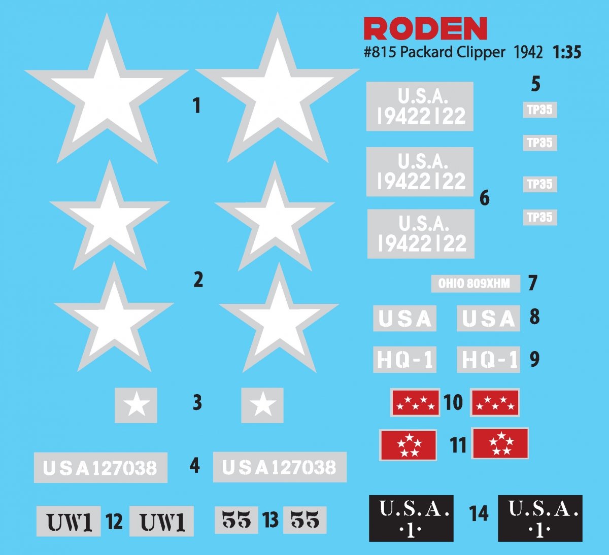 Roden 815 Packard Clipper 1941 1/35 – imagen 4