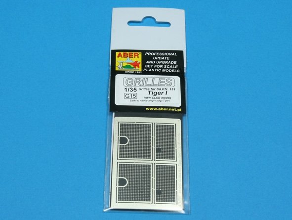 Aber 35G15 Grilles for german tank Sd.Kpz. 181 Tiger I 1/35 – imagen 4