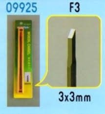 Ciseau Trumpeter 09925 F3, ciseau 3x3 mm 