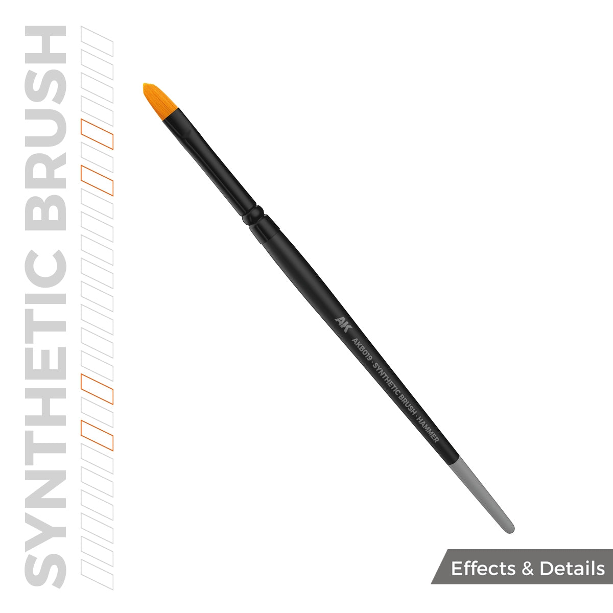 AK Interactive AKB019 AK SYNTHETIC BRUSH – HAMMER – Bild 3