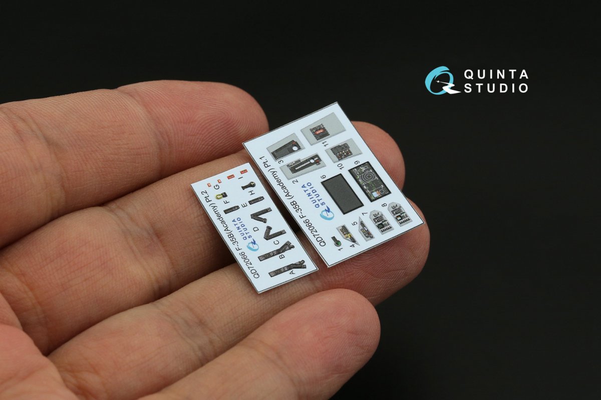 Quinta Studio QD72066 F-35B 3D-Printed &amp;amp; coloured Interior on decal paper (Academy) 1/72 – imagen 3