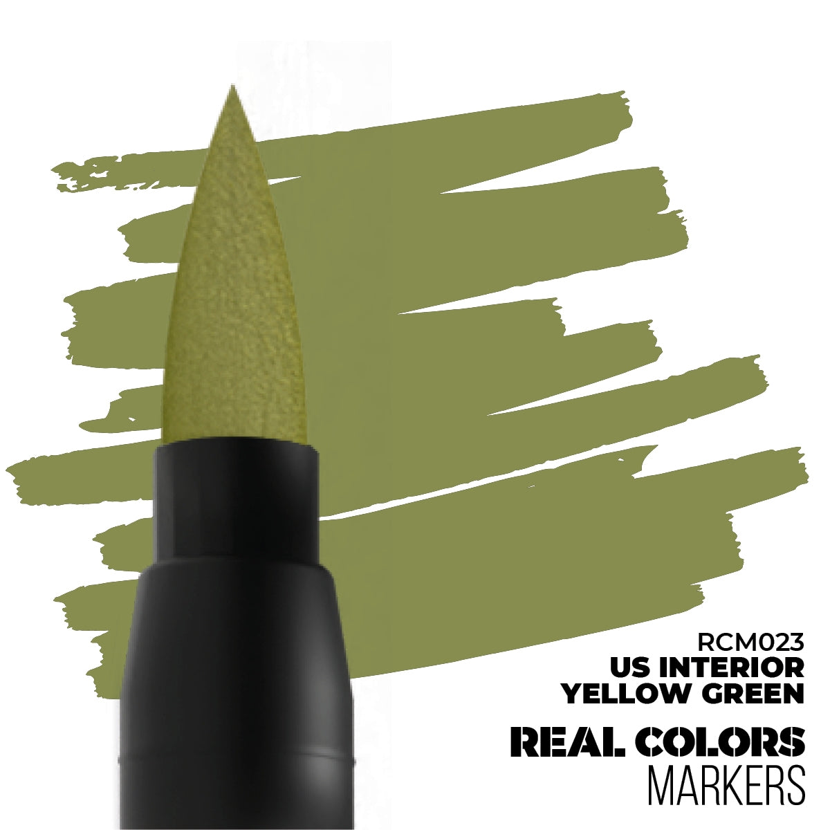 AK Interactive RCM023 US INTÉRIEUR JAUNE VERT – MARQUEUR RC