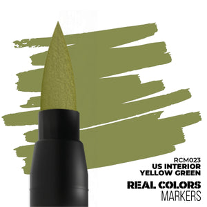 AK Interactive RCM023 US INTÉRIEUR JAUNE VERT – MARQUEUR RC