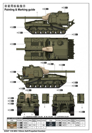 I Love Kit 63547 M53 155mm Self-Propelled Howitzer 1/35 – immagine 3