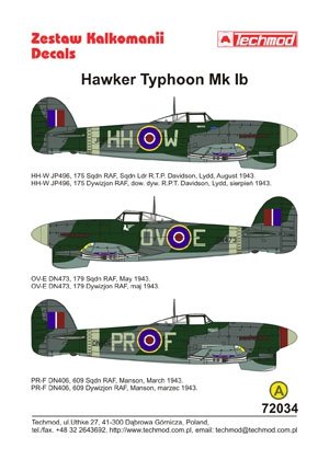 Techmod 72034 - Hawker Typhoon IB 1/72 – immagine 2