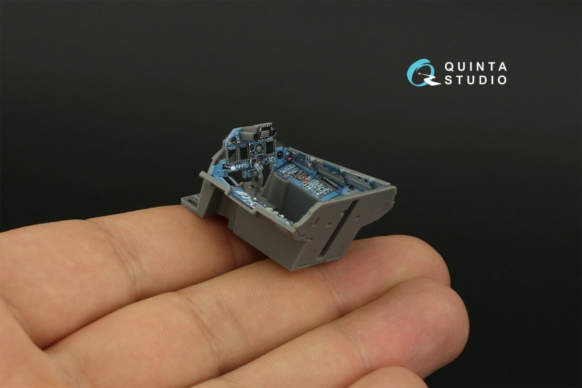 Quinta Studio QD48320 Su-30SM 3D-Printed &amp;amp; coloured Interior on decal paper (GWH) 1/48 – immagine 8
