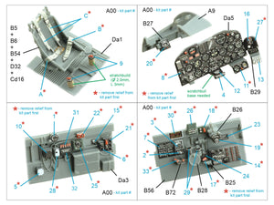 Quinta Studio QD48434 P-47D-25 Thunderbolt Intérieur coloré imprimé en 3D sur papier décalcomanie (Miniart) 1/48  – image 2
