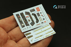 Quinta Studio QD35101 FW 190A-6 3D-Printed &amp;amp; coloured Interior on decal paper (Border Model) 1/35 – imagen 6