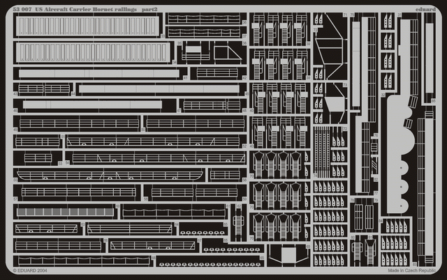 Eduard 53007 US Aircraft Carrier Hornet railings 1/350 Trumpeter – imagen 2