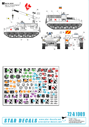 Star Decals 72-A1009 Balkan Peacekeepers (1) British UN Warriors 1/72 – imagen 2