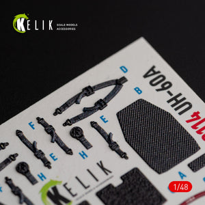KELIK K48114 UH-60A Black Hawk - Type 2 &amp;quot; Defence Intelligence of Ukraine&amp;quot; interior 3D decals for ICM kit 1/48 – imagen 11