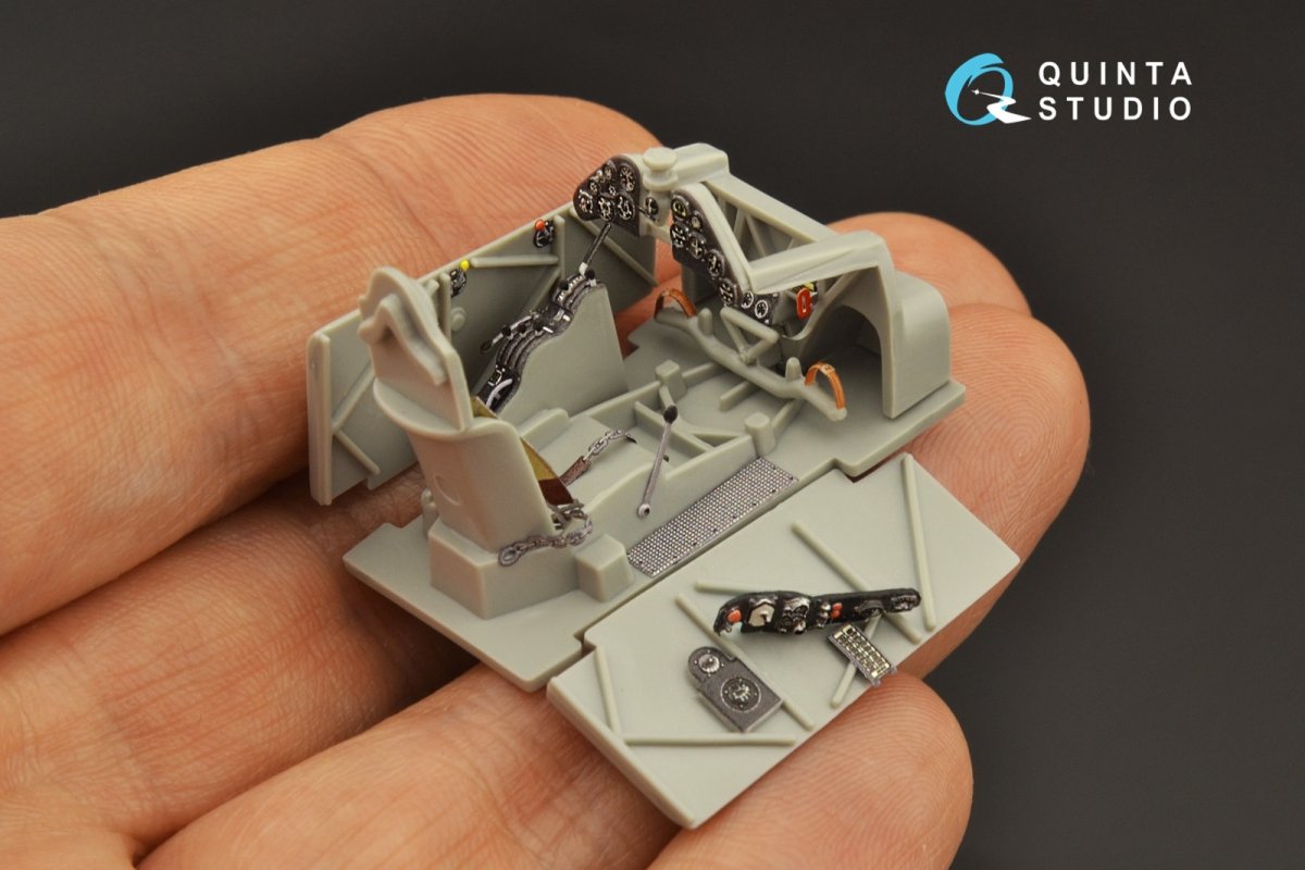 Quinta Studio QD48230 Fiat CR.42 3D-Printed &amp;amp; coloured Interior on decal paper (Italeri) 1/48 – imagen 12