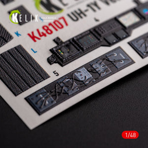 KELIK K48107 UH-1Y « Venom » - décalcomanies 3D intérieures pour maquette Zimi Model/KittyHawk au 1/48 – image 3