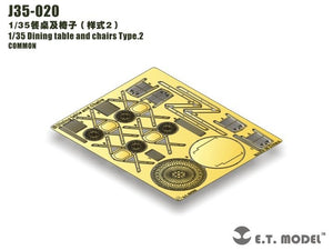 E.T. Model J35-020 Dining table and chairs Type.2 1/35 – imagen 2