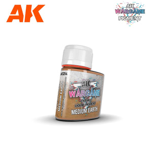 AK Interactive AK1214 TERRE MOYENNE – PIGMENT LIQUIDE ÉMAIL 35 ml