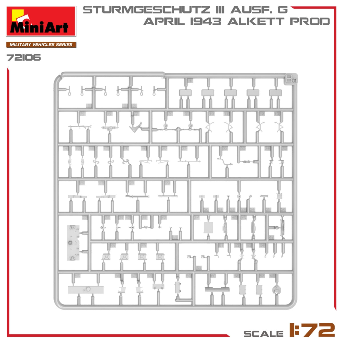 MiniArt 72106 STURMGESCHUTZ III AUSF. G, APRIL 1943 ALKETT PROD. 1/72 – imagen 13