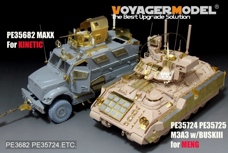 Voyager Model PE35724 Modern US Army M3A3 BRADLEY w/BUSK III IFV Basic B ver include Gun barrel (For MENG SS-006) 1/35 – imagen 7