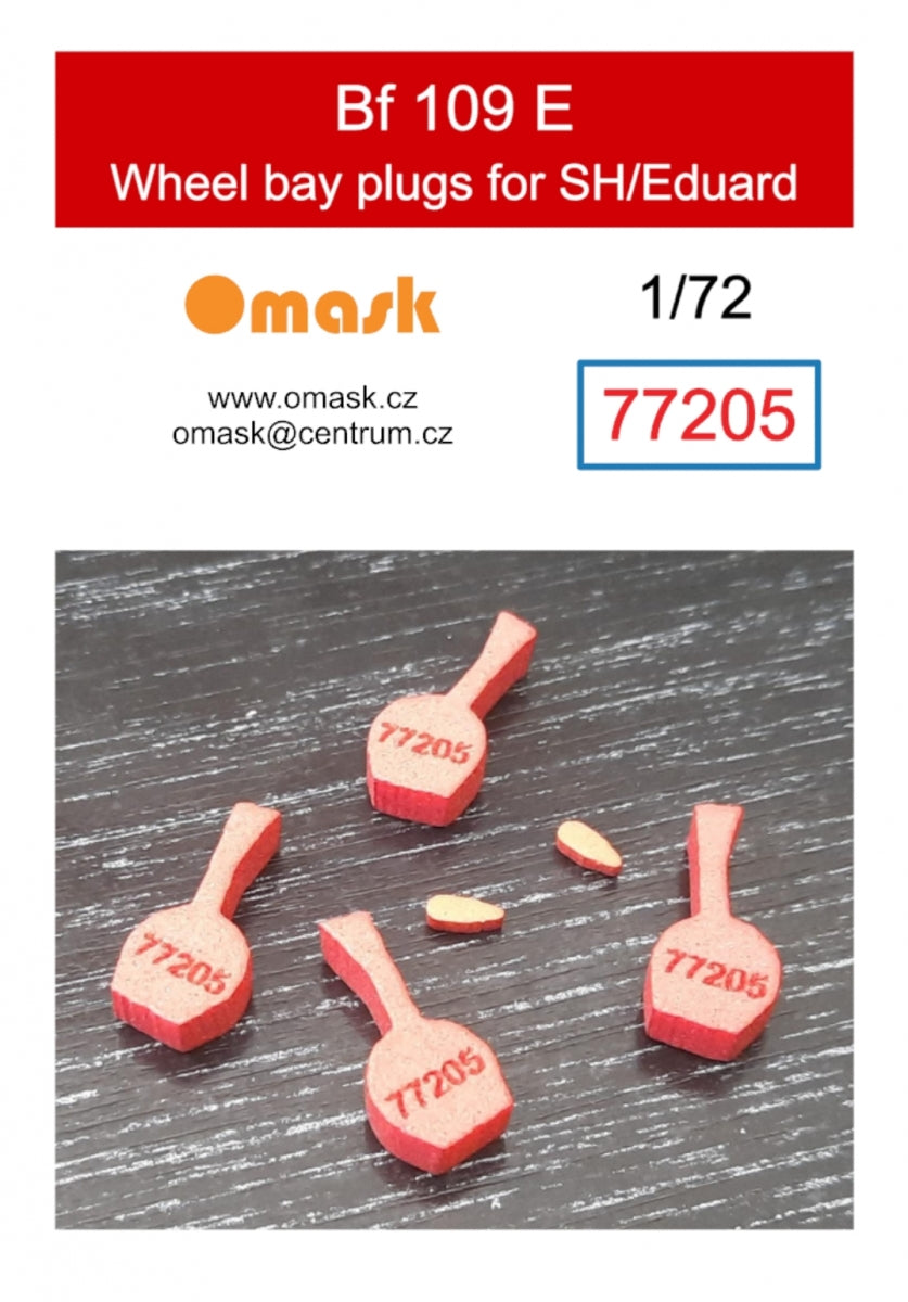 Omask 77205 Bf 109E wheel bay plugs (for Eduard/SH) 1/72