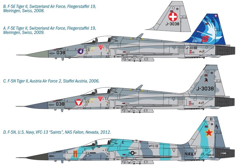 Italeri 1363 F-5E/N Tiger II 1/72 – Bild 2