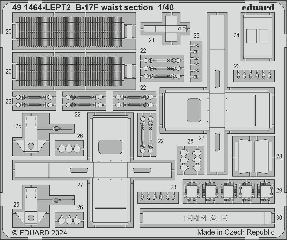Eduard BIG49426 B-17F regular nose PART I EDUARD 1/48 – image 9