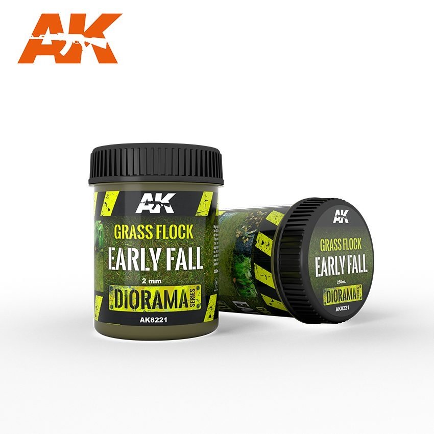 AK Interactive AK8221 GRASS FLOCK 2MM EARLY FALL / Posypka trawa – zdjęcie 2